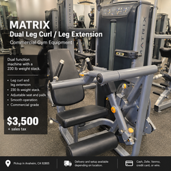 Matrix Dual Leg Curl / Leg Extension – Commercial Gym Equipment