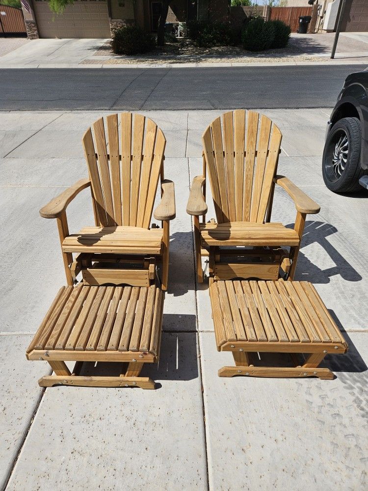 Wood Chair Patio Set for Sale in Surprise, AZ OfferUp