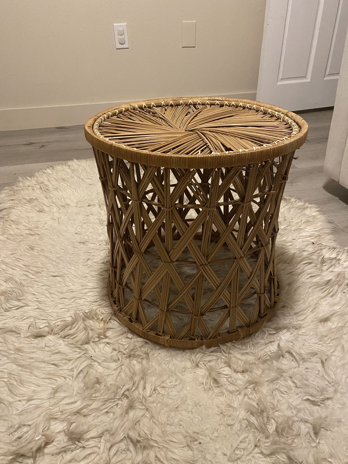 Rattan Stool / Side Table