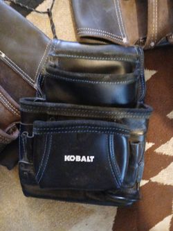 Carpenters Top GRAIN Leather Tool Pouches