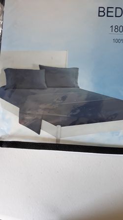 Luxury 3 pc Sheet Set Twin size med. Gray in color