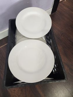 White Restaurant Plates š½