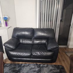 Black 2 Seater Sofa