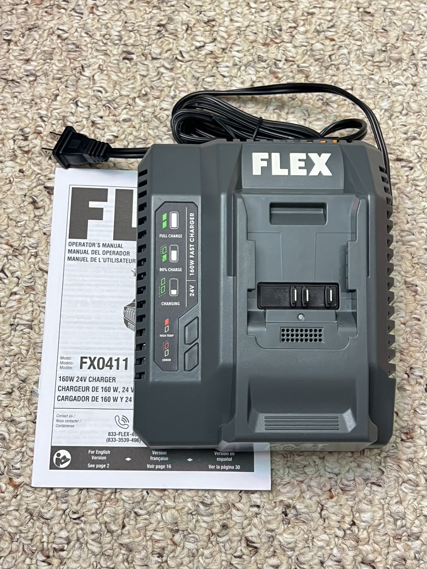 FLEX 24V 160W Fast Charger (New)