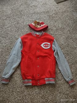 Original Cincinnati Reds Men's Jacket And Hat