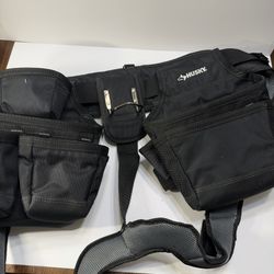 Husky 16-Pocket Carpenter’s Tool Belt With Suspenders
