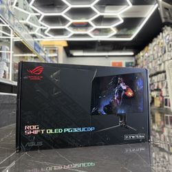 ASUS Rog Swift 32” 4K OLED Gaming Monitor PG32UCDP (Take It Home In Payment/ llévatelo a casa en pagos)