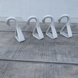 Vintage Knobler Swan Napkin Rings Lot of 4 White Ceramic MCM Table Decor