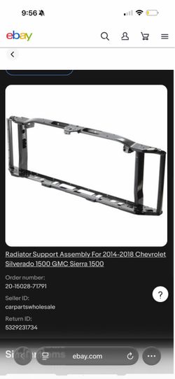 Radiator support assembly for 2014-2018