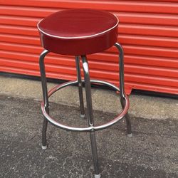🍷 1950’S Diner Style Stool, Rockabilly, Tattoo Shop, Front Desk Mcm