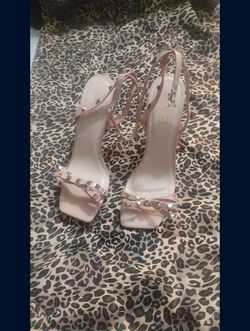 Nude Studded Heels 👠 