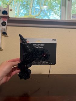 Halloween Unicorn Headband Black NWT One Size