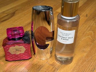 Victoria’s Secret + Guess Fragrance Bundle – Tease Glam, Guess & Coconut Milk Ro