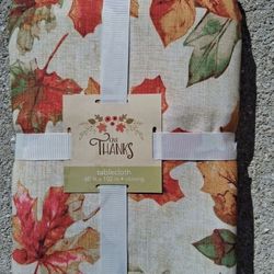 Leaves Design Tablecloth 60x102