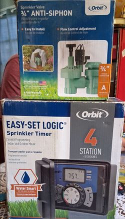 Sprinkler timer and sprinklers valve
