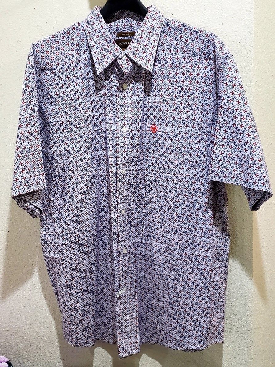 Ariat Wrangler & Salt Earth Shortsleeve Button Up Shirts size Mens XL $10 Each or $25 for All