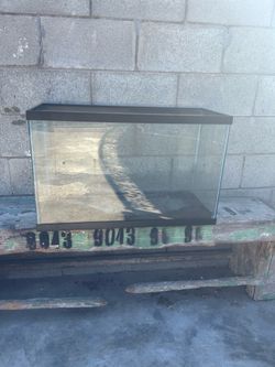 Glass Aquarium Tank with Black Frame