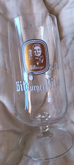 Bitburger Pilsner glasses