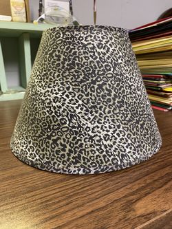 Leopard print lampshade