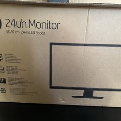 24in HP Monitor Like New With Box 