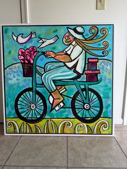 Framed bike painting