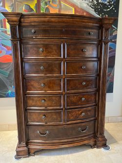 Solid Wood Traditional Highboy Chest of Drawers - 67” Tall - Excellent Storage