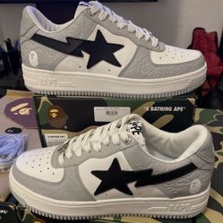 A Bathing Ape Bape Sta Low ‘Grey Black’