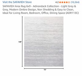Safavieh rug, light grey