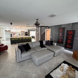 New Sectional and Ottoman