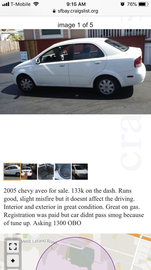 2005 Chevy Aveo For Sale In Pittsburg Ca Offerup