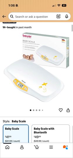 Baby weight scale