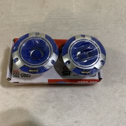 Brand New Pair Genius Audio Aluminum Bullet Tweeters (blue) 