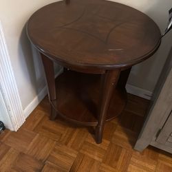 Solid wood end tables must go recently upgraded no room to store