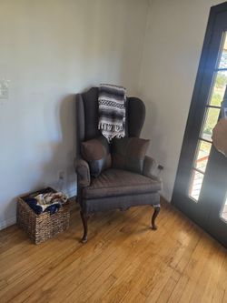 Tall wing back chair