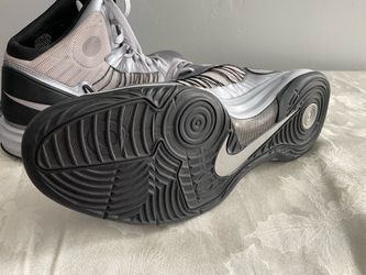 New Nike Lunar Hyperdunk High Top Basketball Shoes Black Gray Men's Size 13 524934-002
