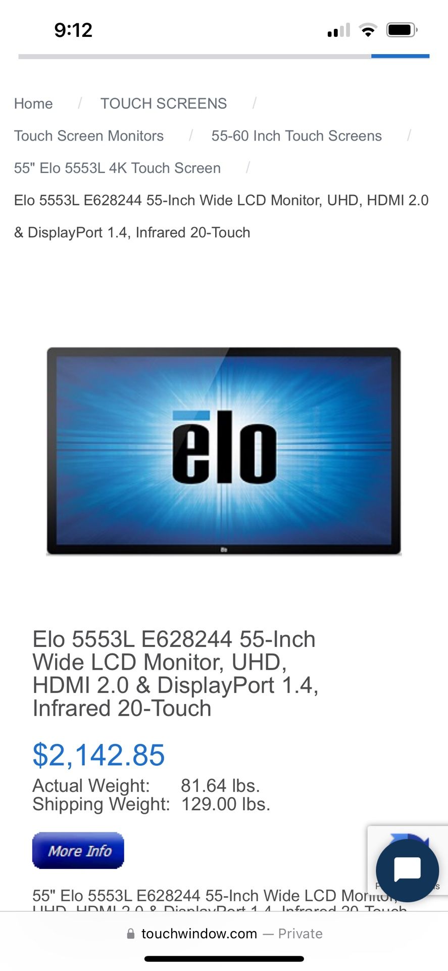 Elo E(contact info removed)L 554k