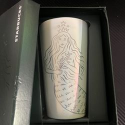 Starbucks 50th Anniversary Siren Ceramic 2 Tumblers & Mug Set