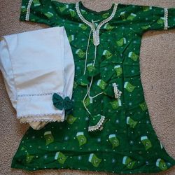 Pakistan Independence Day/14 August Outfit 5 Years Girl 