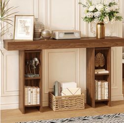 55” double sided console table