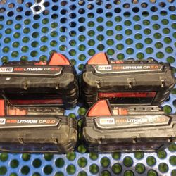 Milwaukee M18 Batteries Used In Good Condition $100 X 4