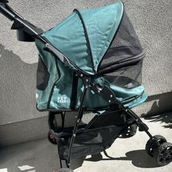 Pet Gear Happy trails No-Zip Pet Stroller, Emerald