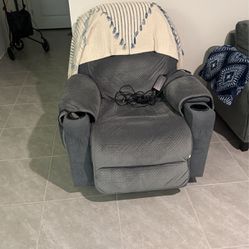 Reclining Chair With Cover & Massager