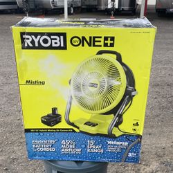 RYOBI 18V ,12 Híbrido Fan WHISPER