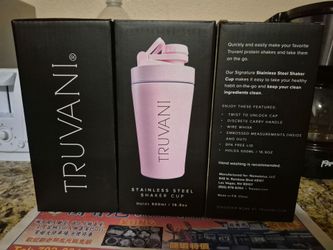 Pink Truvani Stainless Steel Shaker Cup 16.9oz - Brand New!
