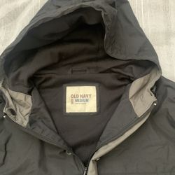 Old Navy Man’s Size M UV protection Water Resistant Hoodie Windbreaker Jacket