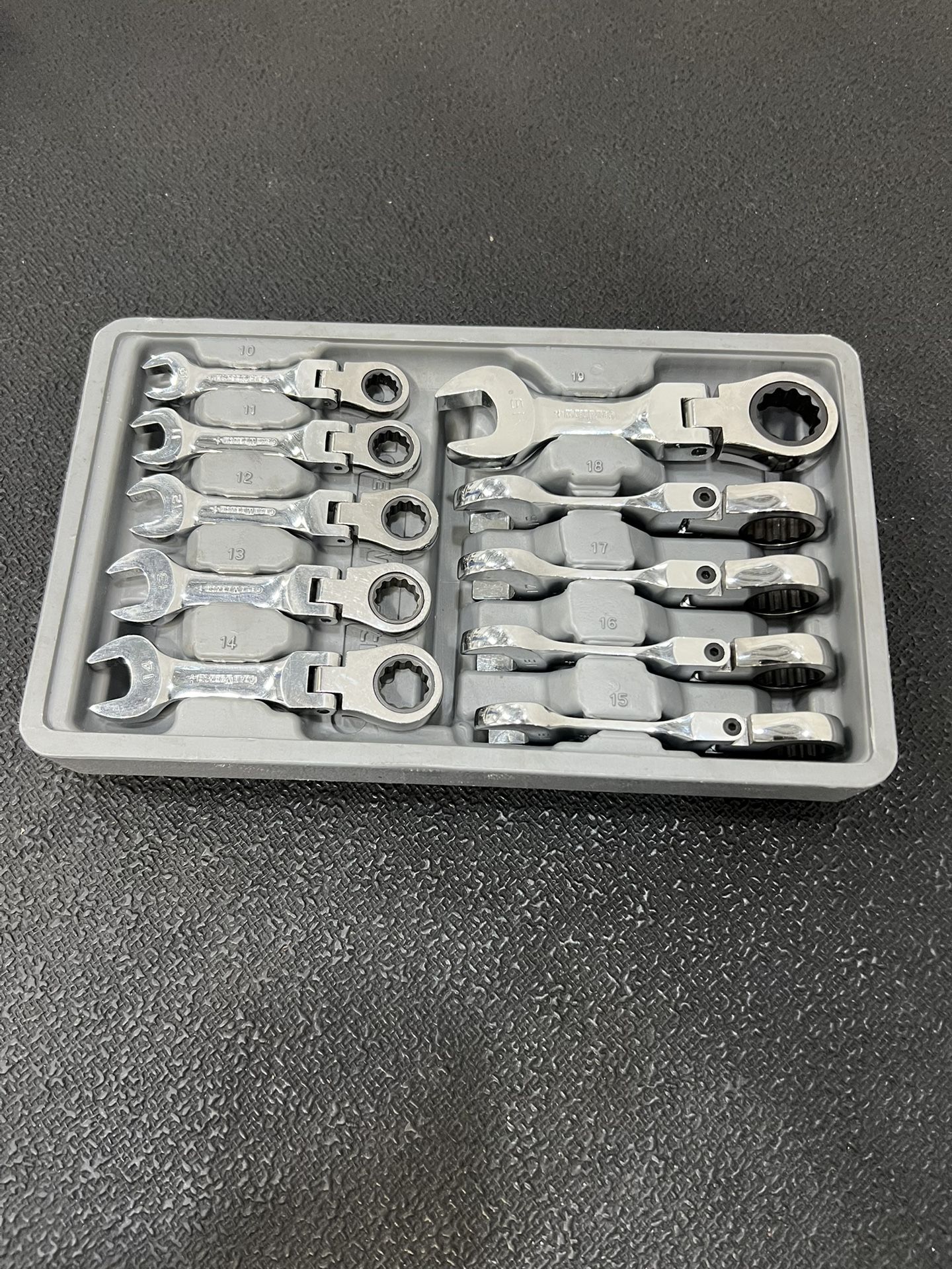 Gearwrench Metric Ratcheting Flex Wrench Set 