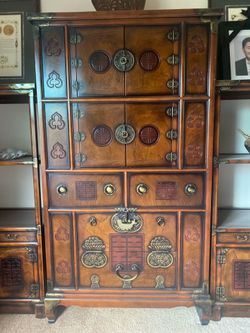 Korean antique cabinet set