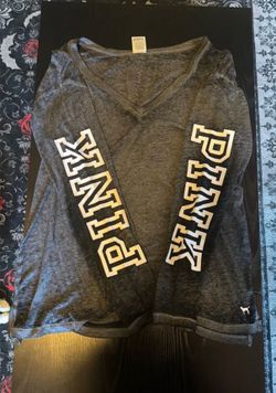PINK Victorias Secret grey long sleeve