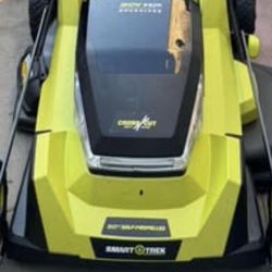 RYOBI 80V HP Brushless Battery Cordless Electric 30 in. Multi-Blade Mower with Battery and Charger
