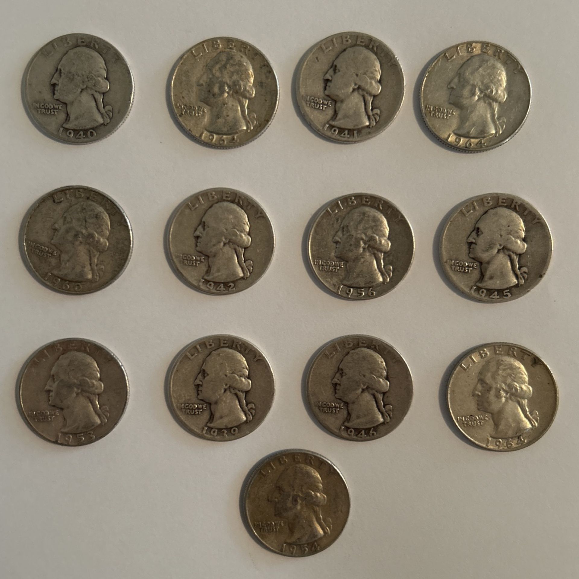 LOT OF13 SILVER QUARTERS! VARIOUS DATES for Sale in Corp Christi, TX ...
